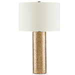 Настольная лампа золотая с цилиндрическим абажуром Golden Mosaic варинант исполнения - 2 | Loft Concept в Екатеринбурге