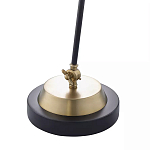 Настольная лампа с наклонным корпусом и подвижным плафоном в сочетании золотистого и чёрного цвета Work Surface Light варинант исполнения - 5 | Loft Concept в Екатеринбурге