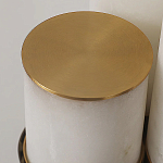 Торшер геометрический с тремя мраморными плафонами Marble Tripod варинант исполнения - 9 | Loft Concept в Екатеринбурге