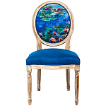 Стул из натурального бука с цветочным принтом Impressionism in Art варинант исполнения - 1 | Loft Concept в Екатеринбурге