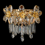 Бра с декоративными элементами в виде крупных хрустальных цветов Palace Gardens варинант исполнения - 1 | Loft Concept в Екатеринбурге