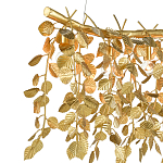 Люстра золотая с декором в виде веток эвкалипта Eucalyptus Branches варинант исполнения - 1 | Loft Concept в Екатеринбурге