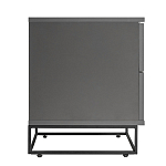 Тумба прикроватная цвета графит с ящиками Strict Lines варинант исполнения - 6 | Loft Concept в Екатеринбурге