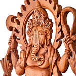 Панно из дерева Ганеша Panel With Animals варинант исполнения - 2 | Loft Concept в Екатеринбурге