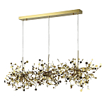 Люстра подвесная из трех частей с металлическими круглыми элементами Terzani Argent варинант исполнения - 3 | Loft Concept в Екатеринбурге