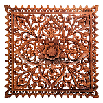 Панно из дерева квадратное Tracery Panel With Trees варинант исполнения - 1 | Loft Concept в Екатеринбурге