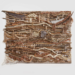 Большая Абстрактное Панно из веток и нитей Dryad Wall Art варинант исполнения - 6 | Loft Concept в Екатеринбурге