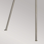 Торшер на трех тонких перекрещенных ножках с белым конусным абажуром из льна Feiss варинант исполнения - 8 | Loft Concept в Екатеринбурге