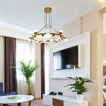 Люстра подвесная светодиодная с плафонами в форме шара Italian Globe Cedar Moss Light варинант исполнения - 1 | Loft Concept в Екатеринбурге