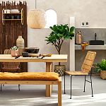 Ваза декоративная из натурального плетеного бамбука Bamboo Decor 42 варинант исполнения - 6 | Loft Concept в Екатеринбурге