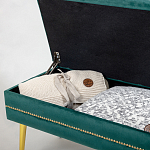 Мягкая банкетка с зоной для хранения Casket Green варинант исполнения - 3 | Loft Concept в Екатеринбурге