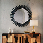 Настольная лампа с чашеобразными дисками на корпусе Glowing Waterfall варинант исполнения - 4 | Loft Concept в Екатеринбурге