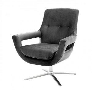 Кресло Eichholtz Swivel Chair Flavio Grey