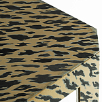 Дизайнерский кофейный стол с рисунком леопард Neytiri Beige Leopard варинант исполнения - 2 | Loft Concept в Екатеринбурге