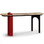 Консоль с овальной столешницей со светодиодной подсветкой Ruby варинант исполнения - 2 | Loft Concept в Екатеринбурге