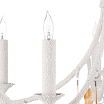 Люстра белая фактурная с подвесками из ракушек Study of Grace варинант исполнения - 1 | Loft Concept в Екатеринбурге