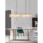 Люстра прямоугольная из фактурного стекла Chandelier Beam варинант исполнения - 3 | Loft Concept в Екатеринбурге