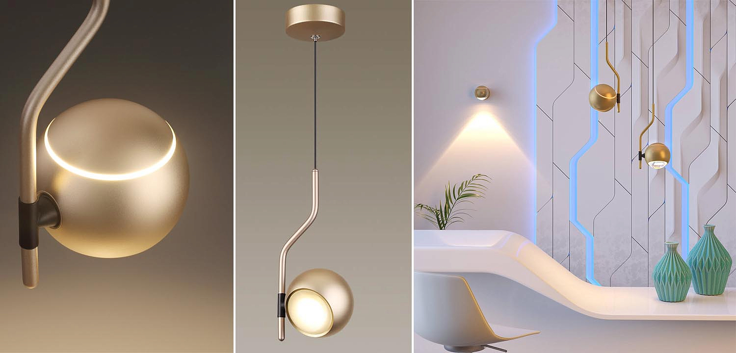 Подвесной светильник Auge Horst Gold Подвесной светильник Auge Horst Gold - Loft-Concept в Екатеринбурге