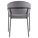 Стул в велюре серого цвета Horizon варинант исполнения - 4 | Loft Concept в Екатеринбурге