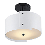 Потолочный светильник круглый светодиодный Semicircular White Panels белый варинант исполнения - 2 | Loft Concept в Екатеринбурге