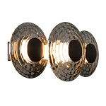 Бра из трех стеклянных фактурных дисков Eyepiece варинант исполнения - 1 | Loft Concept в Екатеринбурге