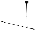 Потолочный светильник светодиодный черный металл Bendik  варинант исполнения - 1 | Loft Concept в Екатеринбурге