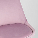 Стул с мягким велюровым сиденьем Arvika Pink варинант исполнения - 7 | Loft Concept в Екатеринбурге