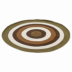 Ковер круглый из хлопка с контрастным узором Bullseye 150 варинант исполнения - 1 | Loft Concept в Екатеринбурге