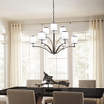 Люстра с белыми стеклянными плафонами в форме цилиндра Feiss варинант исполнения - 7 | Loft Concept в Екатеринбурге