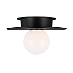 Потолочный светильник с шарообразным плафоном из белого матового стекла Generation Lighting варинант исполнения - 1 | Loft Concept в Екатеринбурге