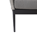 Диван двухместный уличный темно-серый Street Bliss варинант исполнения - 4 | Loft Concept в Екатеринбурге