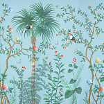 Обои ручная роспись Amazonia Duck Egg варинант исполнения - 1 | Loft Concept в Екатеринбурге