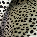 Мебельная ткань Искусственный мех  белый леопард 90 см T5-3 варинант исполнения - 4 | Loft Concept в Екатеринбурге