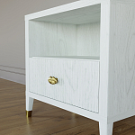 Прикроватная тумбочка с полкой Elsa Dreams White варинант исполнения - 3 | Loft Concept в Екатеринбурге