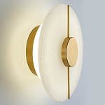 Бра с плафоном из камня в форме диска Buccio Stone Disk Wall Lamp варинант исполнения - 4 | Loft Concept в Екатеринбурге