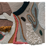 Тканый вручную текстильный гобелен Orchid варинант исполнения - 1 | Loft Concept в Екатеринбурге