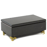 Шкатулка из натурального камня змеевик чёрного цвета Stone Casket варинант исполнения - 1 | Loft Concept в Екатеринбурге