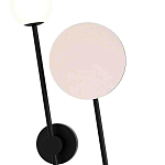 Бра с шарообразным плафоном и зеркальным круглым элементом Lunar Echo варинант исполнения - 1 | Loft Concept в Екатеринбурге