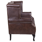 Диван из натуральной кожи на 4-х деревянных ножках из массива бука Thomas Seating brown варинант исполнения - 2 | Loft Concept в Екатеринбурге