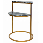 Кофейный столик с подстольем из металла Halves варинант исполнения - 1 | Loft Concept в Екатеринбурге