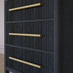 Комод Primo с 3 выдвижными ящиками Черный дуб варинант исполнения - 3 | Loft Concept в Екатеринбурге