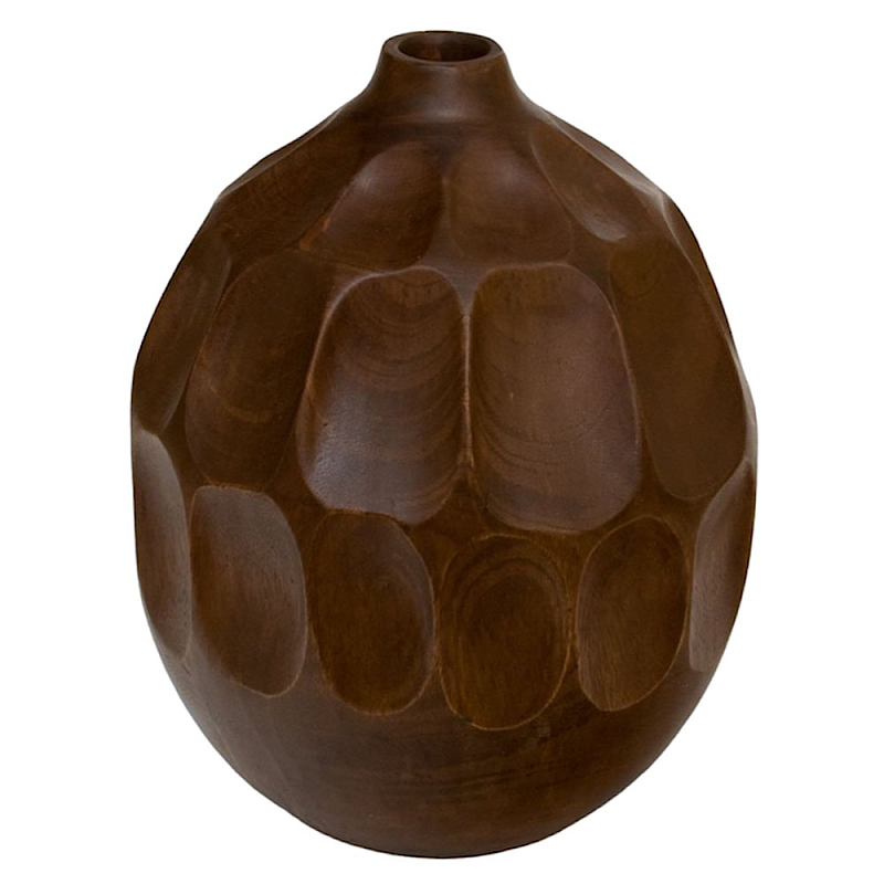 Ваза деревянная Brown Vase of Thailand 1 Коричневый в Екатеринбурге | Loft Concept 