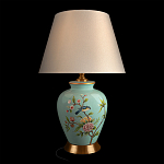 Настольная лампа голубая с изображением птиц Slip Away варинант исполнения - 8 | Loft Concept в Екатеринбурге