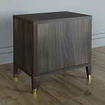 Тумба прикроватная с двумя ящиками Elsa Dreams Walnut варинант исполнения - 4 | Loft Concept в Екатеринбурге