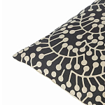 Подушка декоративная черного цвета Blossom Essence Grace варинант исполнения - 2 | Loft Concept в Екатеринбурге