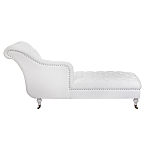 Кушетка белая с мягкой обивкой из велюра Michael Couch варинант исполнения - 2 | Loft Concept в Екатеринбурге