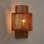 Бра с плетенным из джута плафоном Jutti H30 см варинант исполнения - 2 | Loft Concept в Екатеринбурге