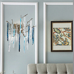 Бра с ветвистым каркасом из металла и подвесками из стекла Droplet Chandelier варинант исполнения - 2 | Loft Concept в Екатеринбурге