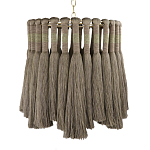 Подвесной светильник круглый плетеный с бахромой Braided Bundle of Ears варинант исполнения - 1 | Loft Concept в Екатеринбурге