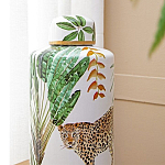 Ваза фарфоровая с ручной росписью Leopard Collection  варинант исполнения - 5 | Loft Concept в Екатеринбурге